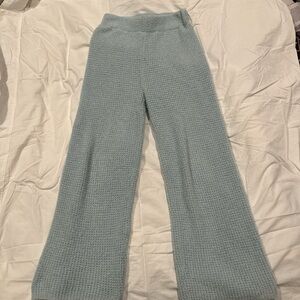 Blue fuzzy loungepants